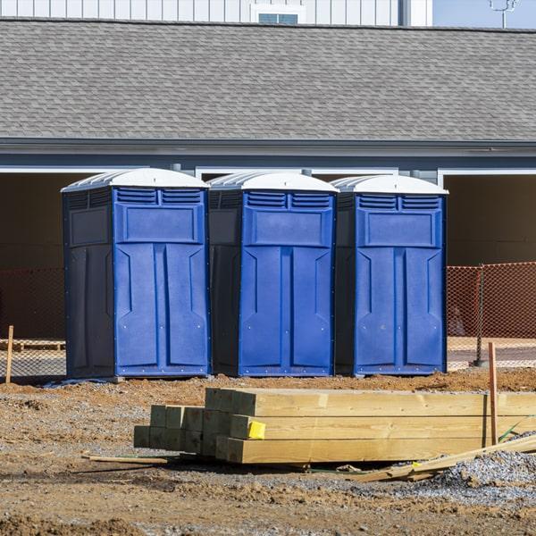 Heavy-duty construction site porta potty in Las Cruces, New Mexico